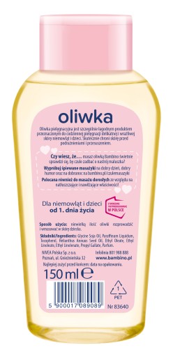 BAMBINO olej pre deti a dojčatá 150ml