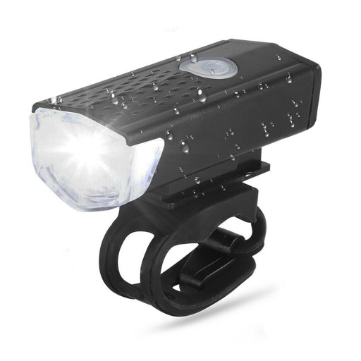 PREDNÁ + ZADNÁ LED BICYKELOVÁ LAMPA NA BICYKEL, RIADKA, NABÍJACIE USB