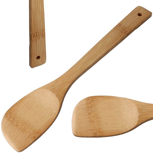 Drevená lyžica na miešanie bambusovej ryže 30 cm