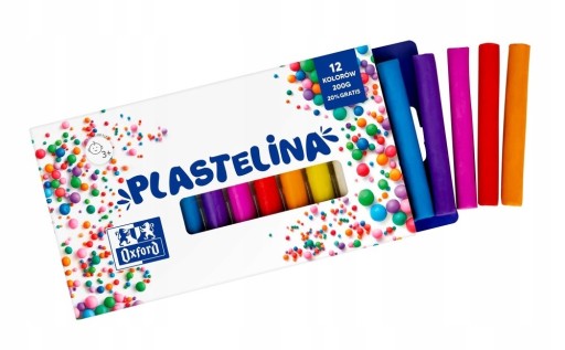 ŠKÔLKA Plastelína 12 farieb Oxford