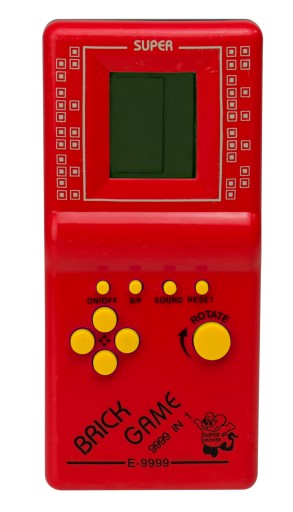 TETRIS ELEKTRONICKÁ HRA 9999IN1 ČERVENÁ