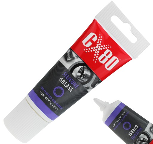 ČÍRE SILIKÓNOVÉ TUKY NA PLASTOVÉ GUMY 40G CX80