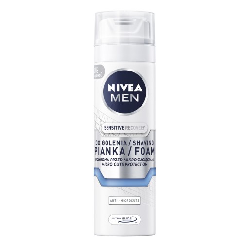 NIVEA Men Sensitive regeneračná pena na holenie 200 ml