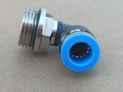 Uhlový pneumatický zásuvný konektor fi 10mm závit 1/2