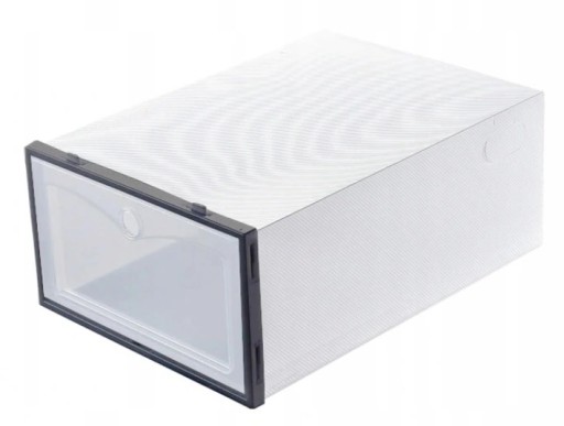 ORGANIZÉR KRABIČKA NÁDOBA NA OBUV S KLAPOU 30,5x21x12,5cm VEĽKÁ SILNÁ 1ks