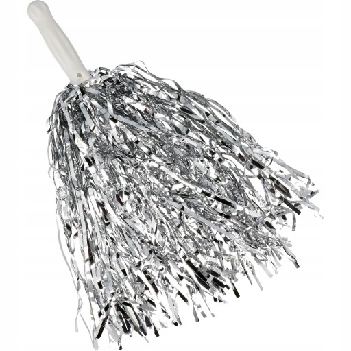 SILVER POMPOMS CHEERLEADER POMPONS CHEERLEADER 2 ks