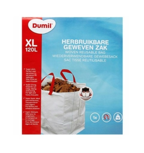 Vrecko na suť 120 litrov XL, pevné, opakovane použiteľné s rúčkami