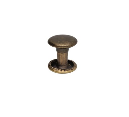 Nity 8x3x9mm LUX kožená galantéria St. Gold 100 ks