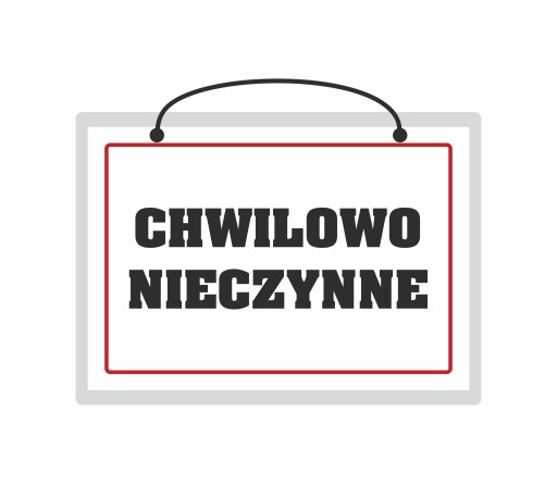 Laminovaný nápis DOČASNE ZATVORENÝ do predajne