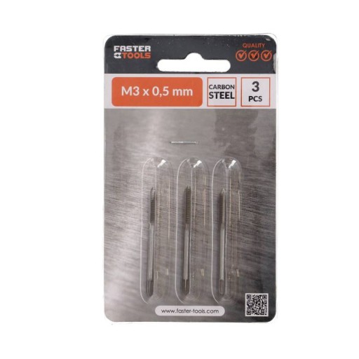 ZÁVIT M3 x 0,5 mm 3 KS ZÁVITOVÉ VIACHRUBNÉ ZÁVITNÍKY