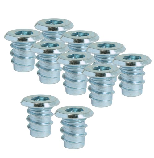 10x M6 x 12 mm nástrčná nástrčka s nákružkom na drevo, ľavý závit