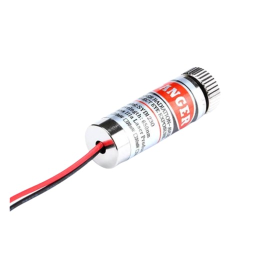 650nm 5mW červený bodkový laser 5V nastaviteľný