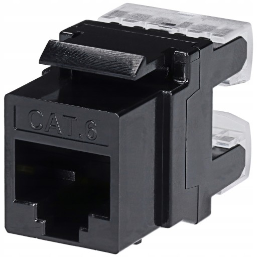 Keystone LAN RJ-45 CAT.6 modul, čierny