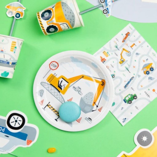 Papierové taniere k narodeninám detí, Cars, 6 ks