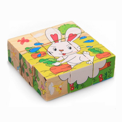 VZDELÁVACIE BLOKY DREVENÉ PUZZLE