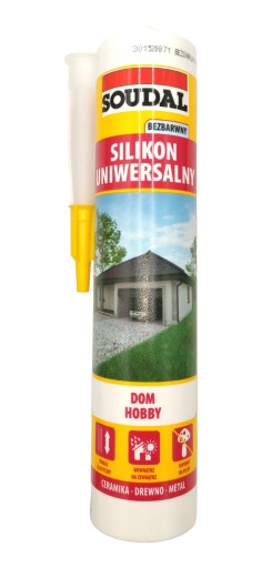 Silikón Soudal 280, bezfarebný, univerzálny tmel