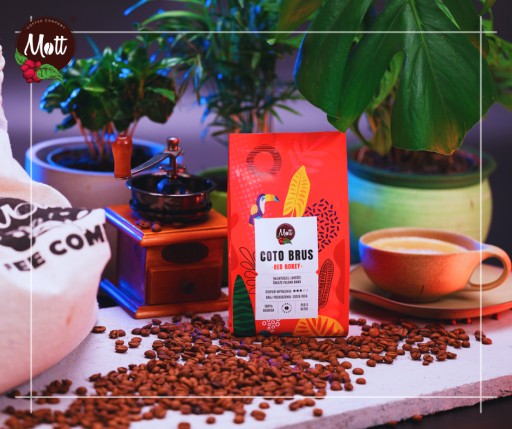 Kávové zrná čerstvo pražené 100% Arabica Costa Rica Mott ŠPECIALITA