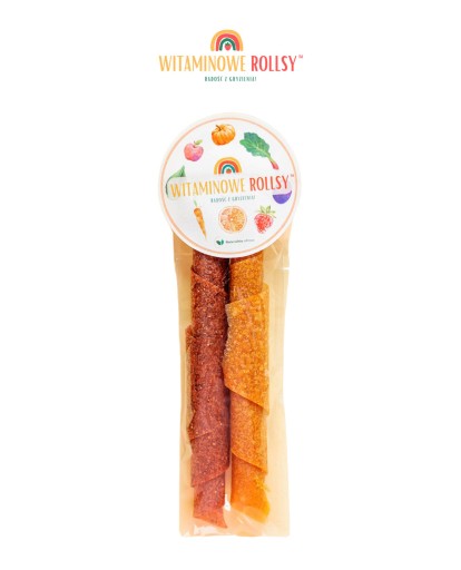 Vitamínové rolky twiksy jahoda a mrkva 15 g snack pre deti