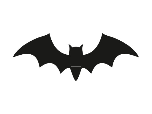 Halloweenska závesná dekorácia netopiere - 20 ks