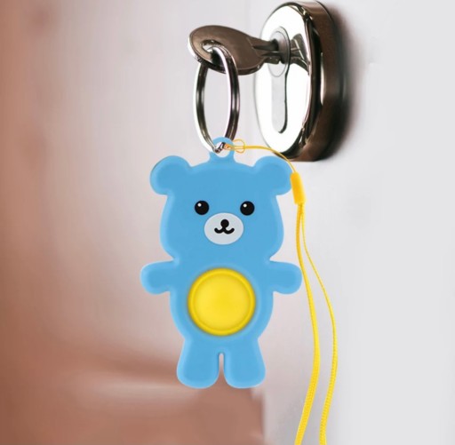 KEYRING SENSORY KEYRING ANTISTRESOVÝ POP IT MEDVEĎ MEDVEĎOVÝ PRÍvesok
