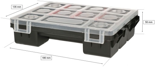 RUČNÝ ORGANIZÁTOR S NASTAVITEĽNÝMI PREDIČAMI 19 CM