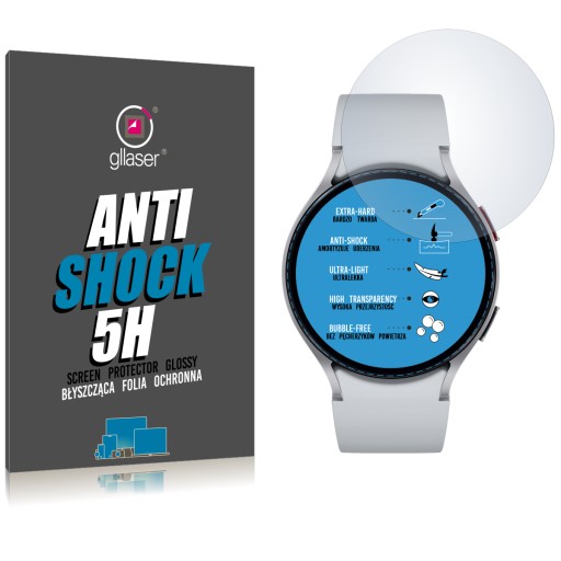 Ochranná fólia Glaser Anti-Shock 5H pre Samsung Watch6 44 mm