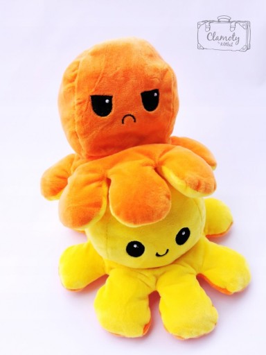 Octopus Plyšová hračka Obojstranný plyšový maskot Octopussy