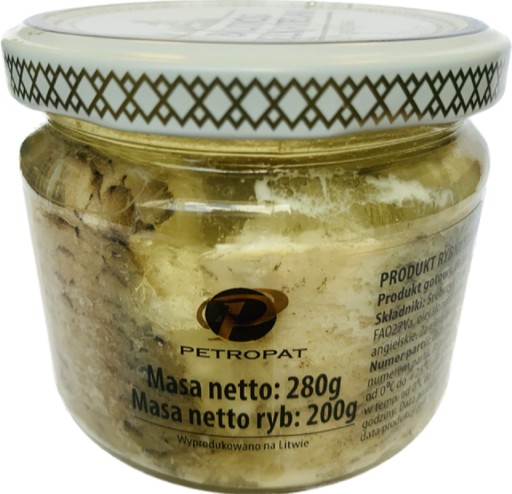 STRIEBRO V slnečnicovom oleji 280 G PETROPAT