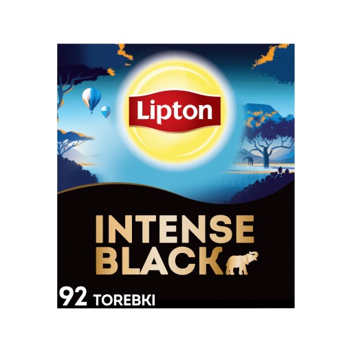 Lipton INTENSE BLACK expresný čierny čaj 92 sáčkov 211,6g