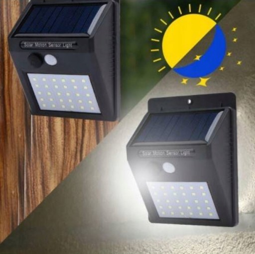 HALOGÉNOVÁ SOLARNÁ LED LAMPA S POHYBOVÝM A SÚMRAKOVÝM SNÍMAČOM, VONKAJŠIA