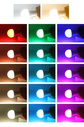 LED žiarovka E27 10W CCD RGBW STUDENÁ DISCO + DIAĽK