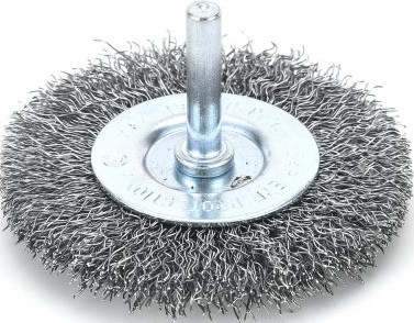 DRÔTENÁ KOTÚČOVÁ KEFA S DRŽIKOM 100 mm OCELOVÝ DRÔT 0,3 mm
