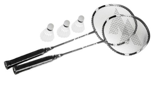 BADMINTONOVÁ súprava Sedem pre 7 2 rakety, 2 loptičky, 4 prvky