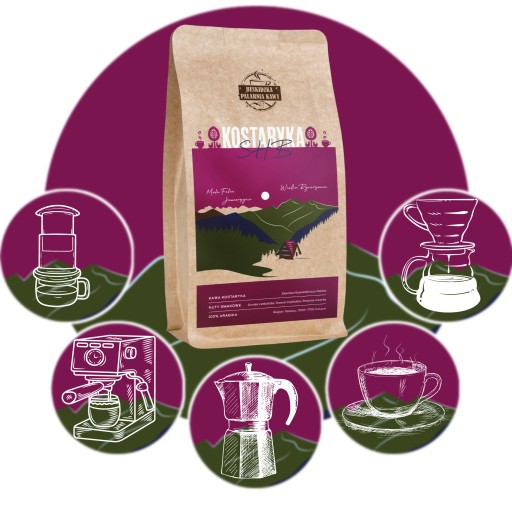 ČERSTVO PRAŽENÉ KÁVOVÉ ZRNKY KOSTARIKA SHB 100G 100% ARABICA ŠPECIALITA