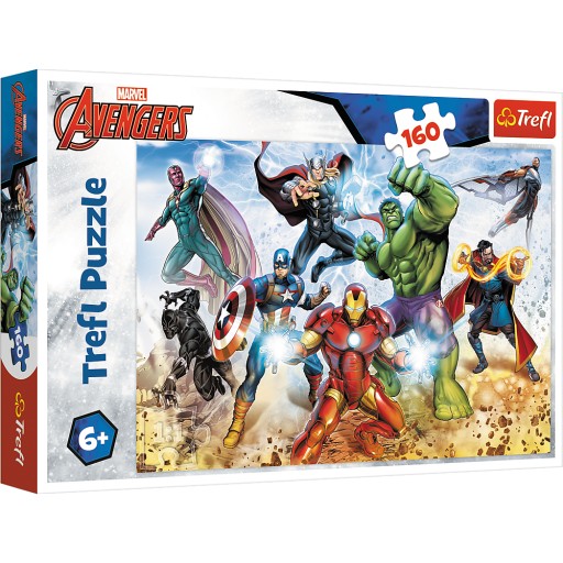 PUZZLE 160 AVENGERS MARVEL IRONMAN HULK 6+ KOCIEK