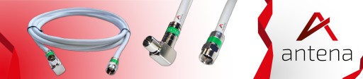 Anténny kábel F-Plug Anténna zástrčka pravý uhol 2M