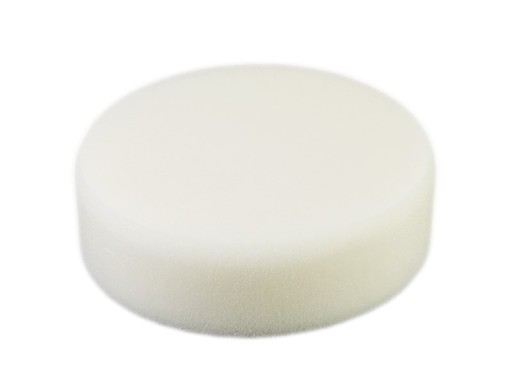 Leštiaci špongia 150 mm x 45 mm, závit M14, biela