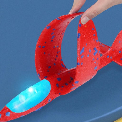 LAUNCHER GUN LAUNCHER Šípkový STYROFOAM LIETADLO S LED LAUNCHER