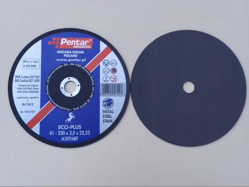 Oceľový rezací kotúč na kov 230 x 2,5 x 22 mm silný Pentar