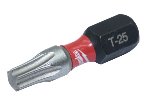 BIT KRÁTKY NÁRAZ MILWAUKEE SHOCKWAVE BIT TORX TX25 25mm 1ks.