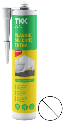 Bezfarebný sanitárny silikón 300ml profesionálny TKK