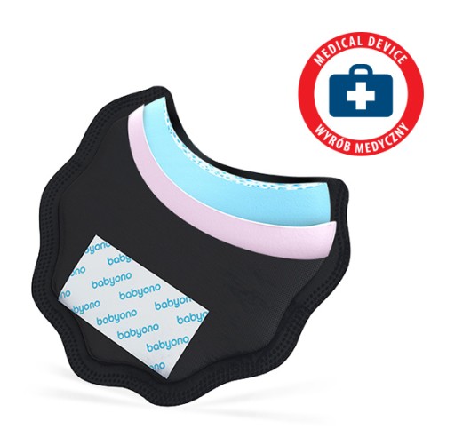 BabyOno Natural Nursing Dojčiace podložky Black 24 ks