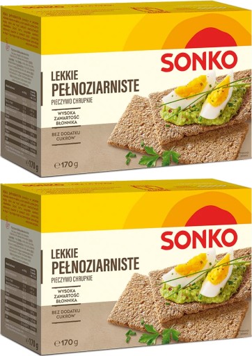 Sonko celozrnný chlieb svetlý 170g x2