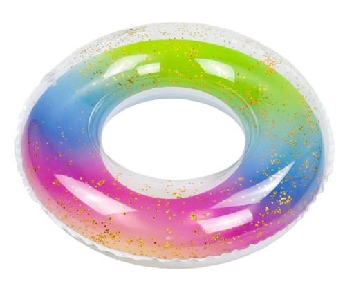 NAFUKOVACIE PLAVECKÉ KOLESO S DÚHOVÝMI GLITTRAMI 57 cm #70