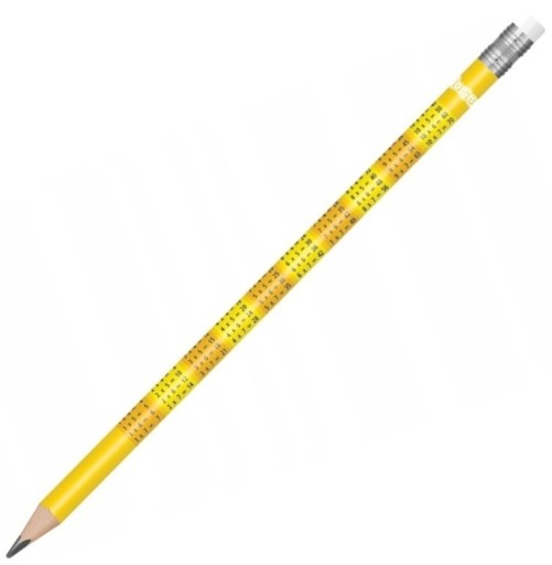 CERUHA S MULTIPLIKAČNOU TABUĽKOU s gumou COLORINO škola pre deti B