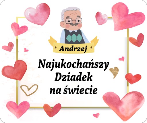 PODLOŽKA MYŠ AKO DARČEK KU DŇU STARÝCH RODIČOV S NÁZVOM D502