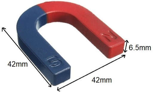 Magnet podkovy 42x42x6,5mm VEĽKÁ ŠKOLA (5176)
