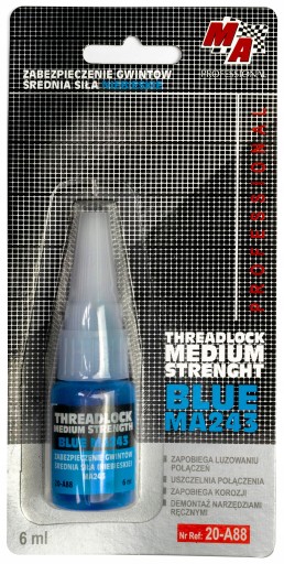MY CAR THREAD GLUE STREDNE MODRÉ - 6ml