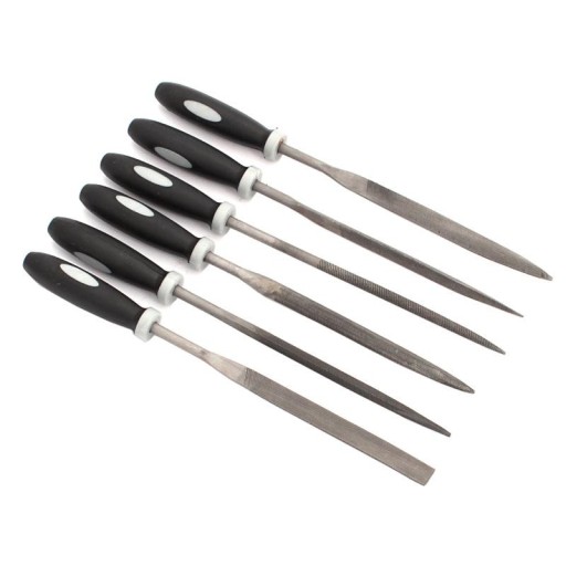 Ihlový pilník 6ks s priemerom rukoväte 4x160mm