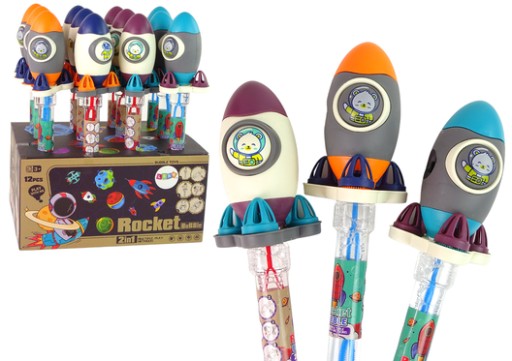 Mydlové bubliny raketa Kozmonaut 38 cm 4 farby